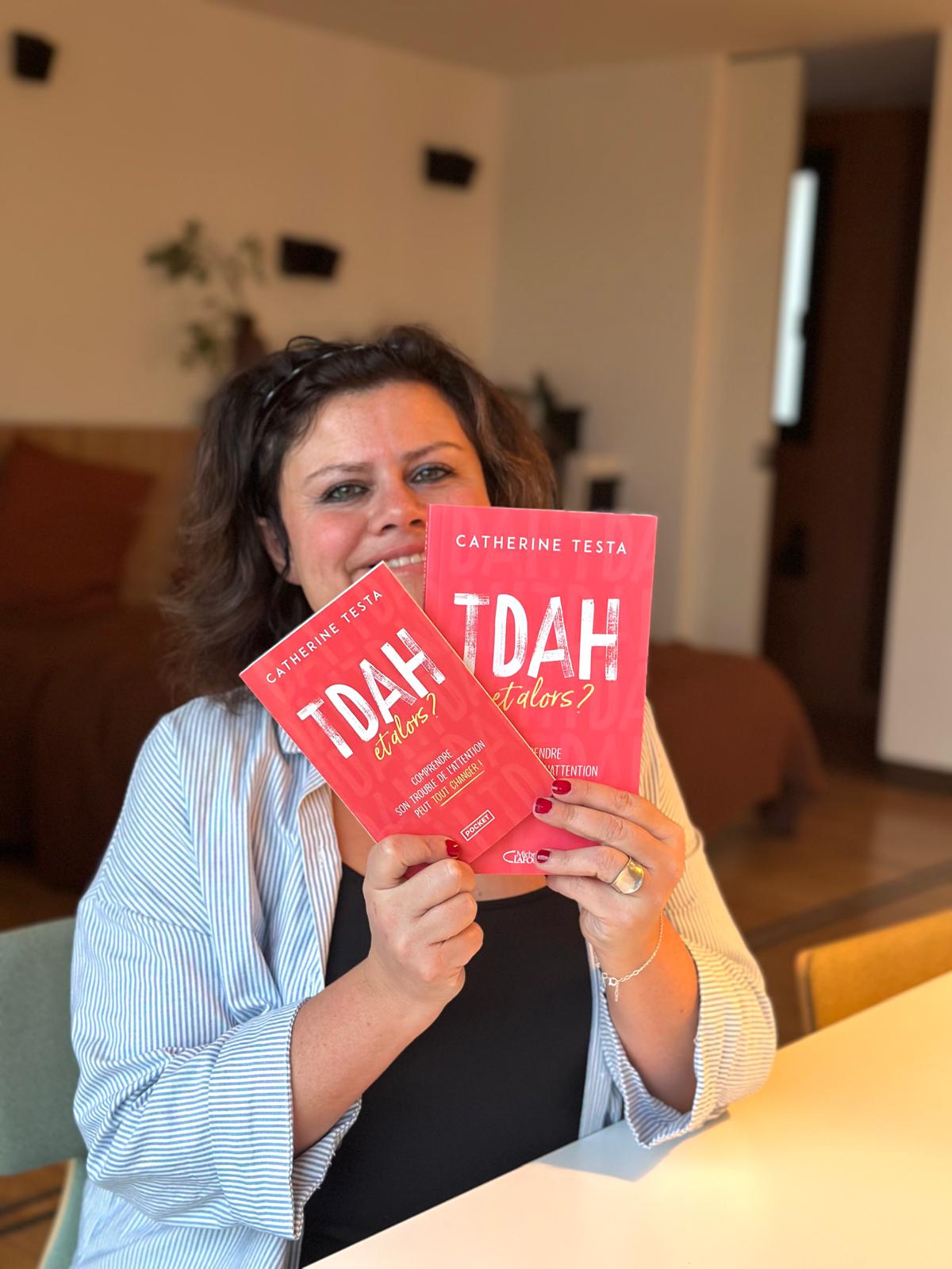 Catherine Testa avec son livre TDAH et alors&nbsp;?