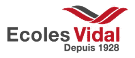 Logo Écoles Vidal – référence conférence Catherine Testa
